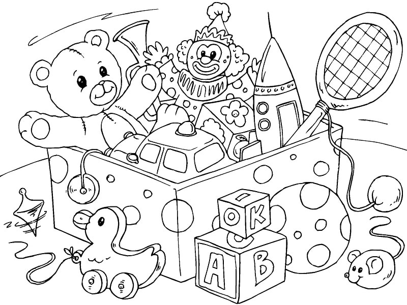 clip art toys black and white - photo #21