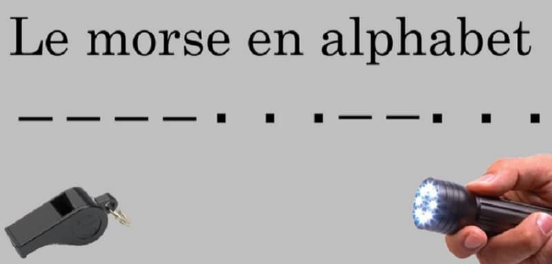 Le morse en alphabet