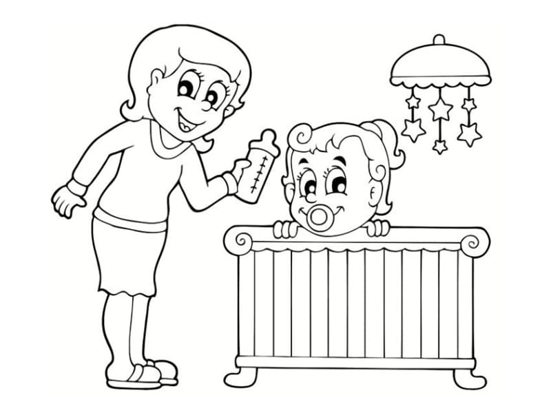 Enfant Qui Lit Coloriage