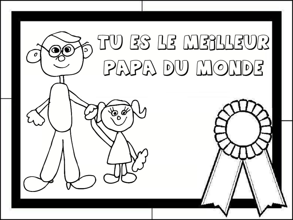 Dipl me Du Meilleur Papa 9 Mod les Imprimer