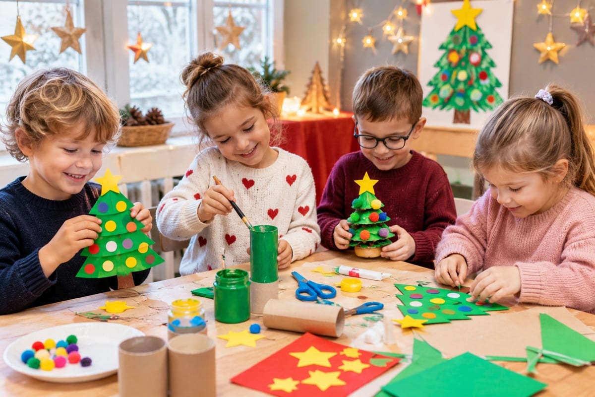 activité manuelle sapin de Noël maternelle
