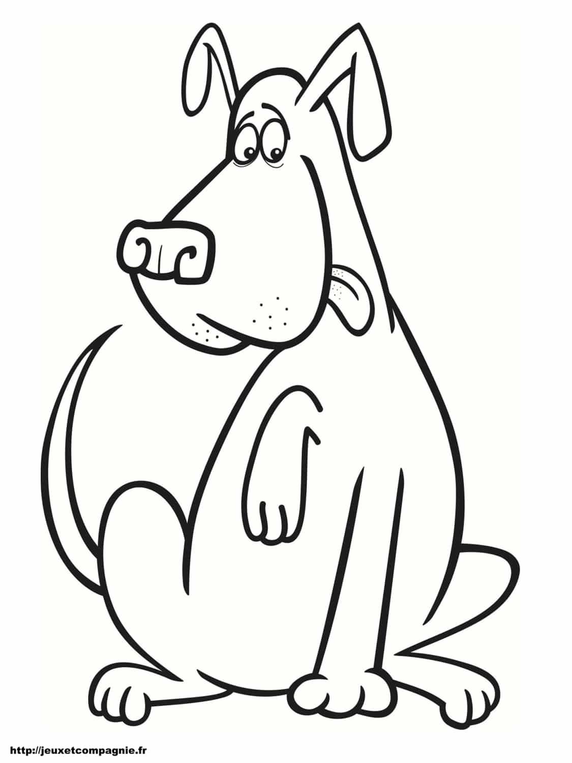 coloriage chien coloriage chien