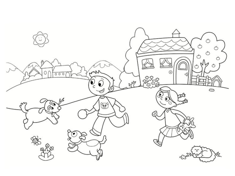 coloriages enfants gratuits maisons