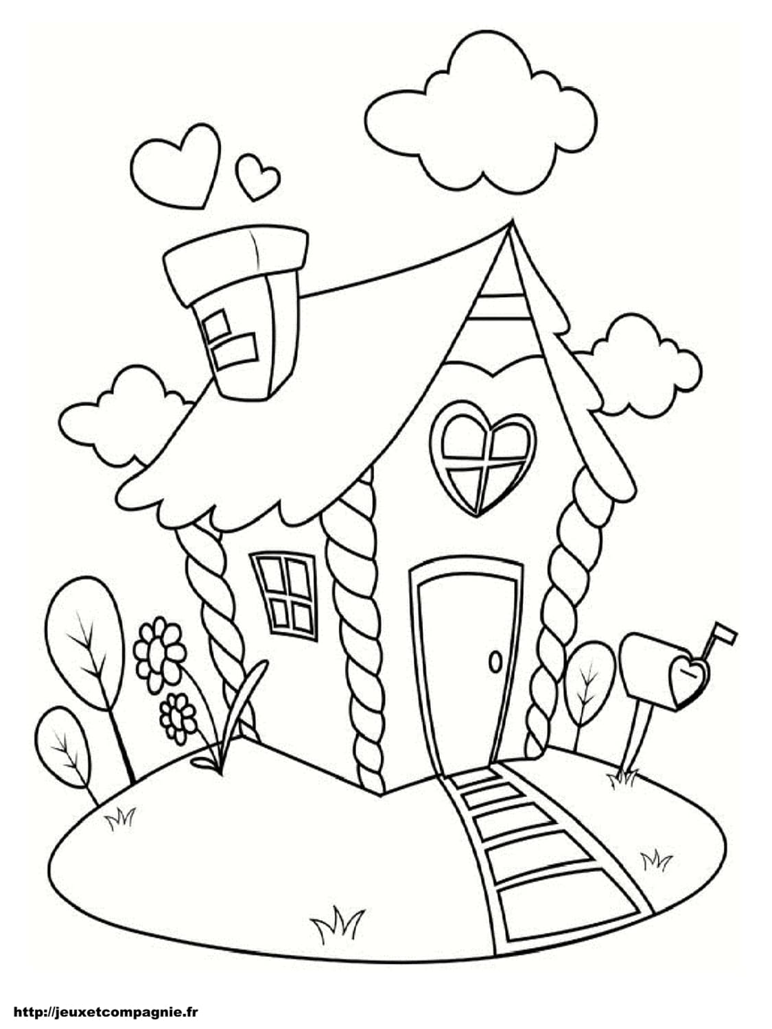 Coloriage maison : 36 dessins à imprimer gratuitement