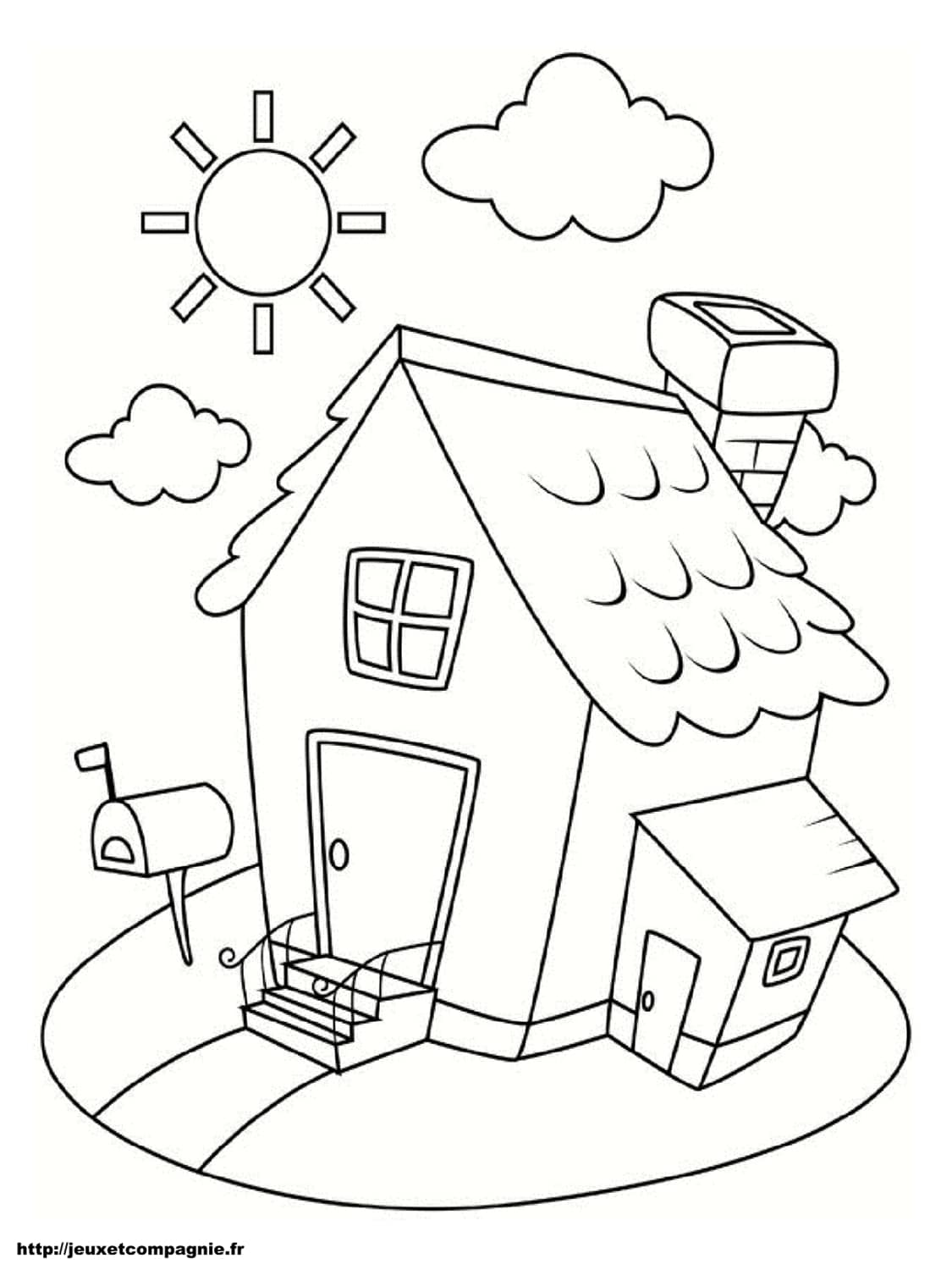 Belle Coloriage Maison à Imprimer Gratuit