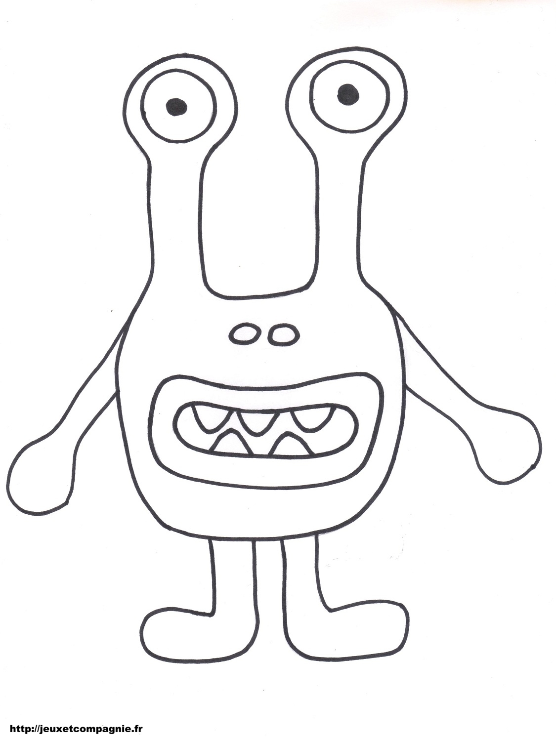 Coloriages de monstres coloriages pour enfants