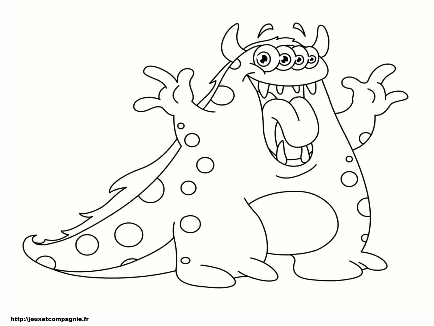 coloriage monstre imprimer