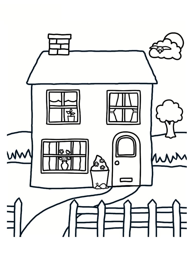 coloriages enfants gratuits maisons