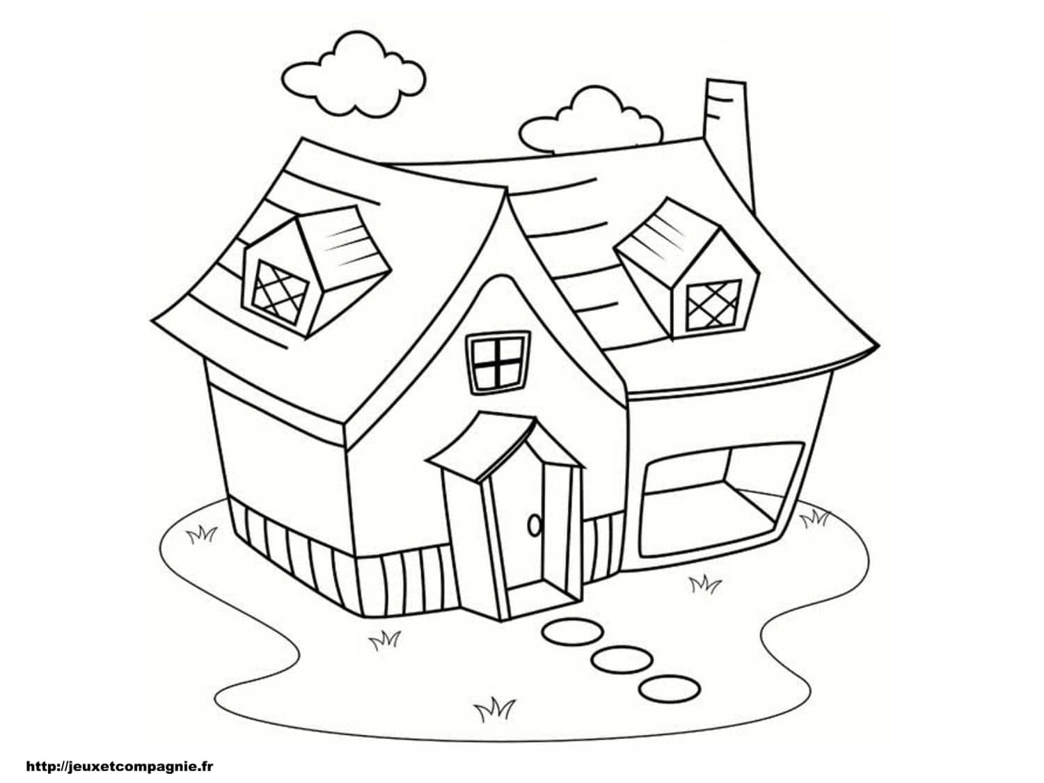 coloriages enfants gratuits maisons