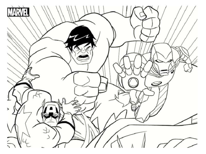 Coloriages Avengers - Feuilles imprimables gratuites pour les enfants