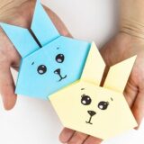 Origami tête de lapin facile
