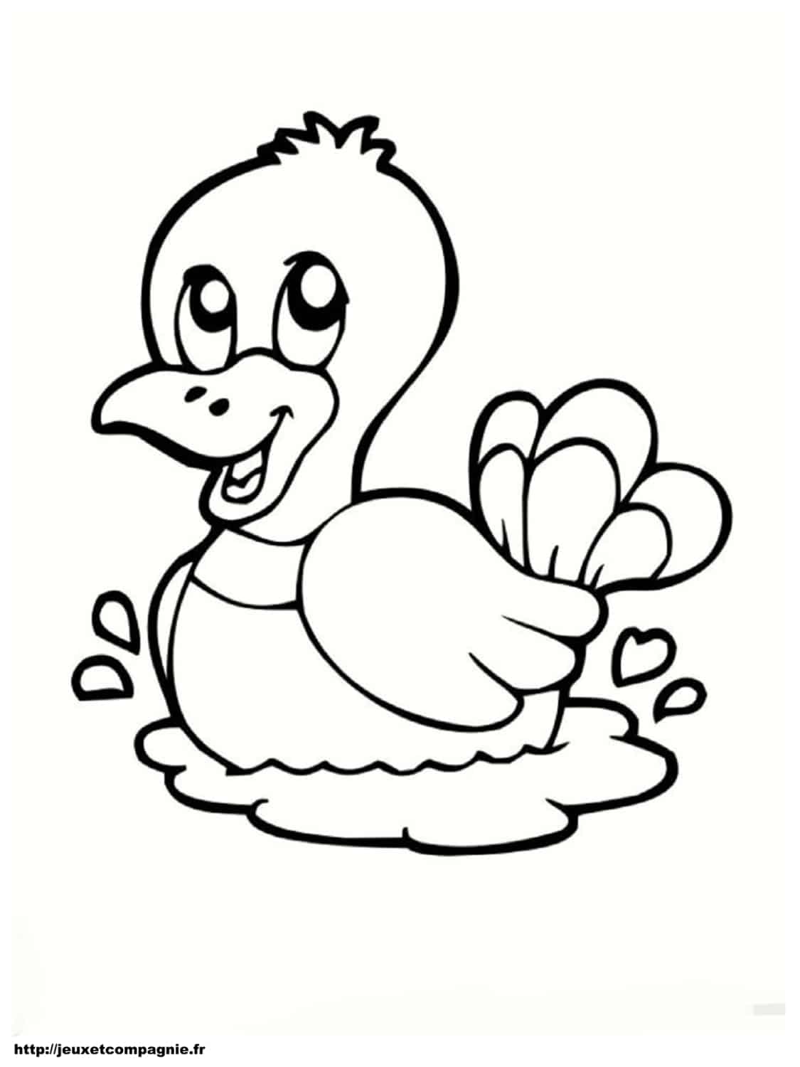 coloriage canard