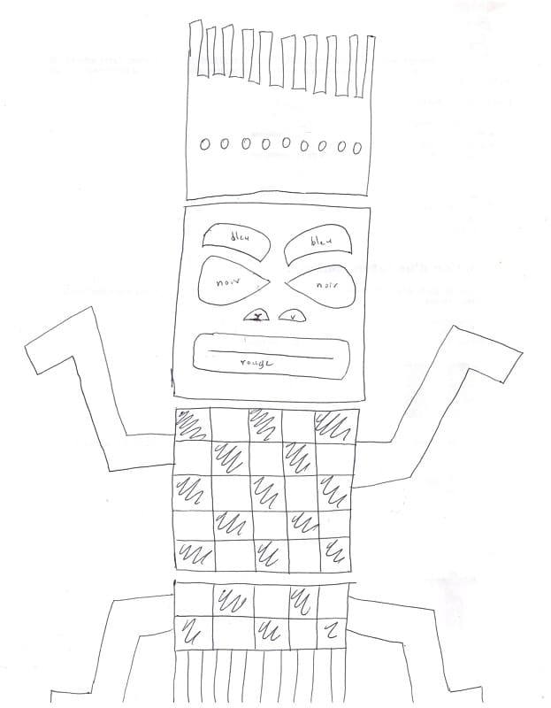 dessin totem