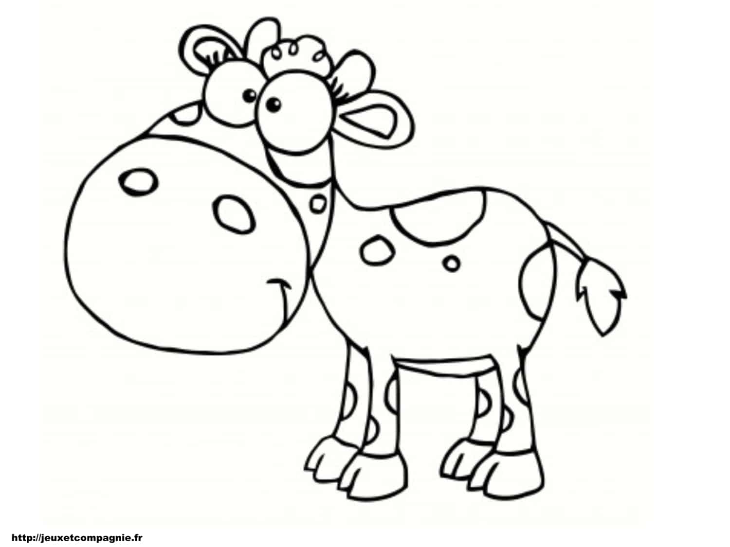 vache coloriage