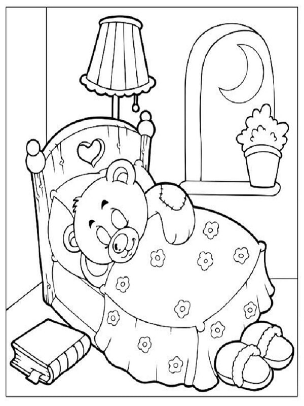 Coloriage A Imprimer De Nounours