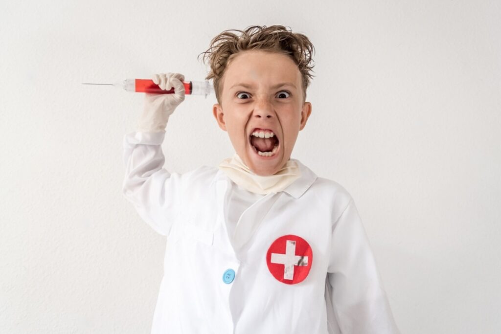 costume docteur fou enfant