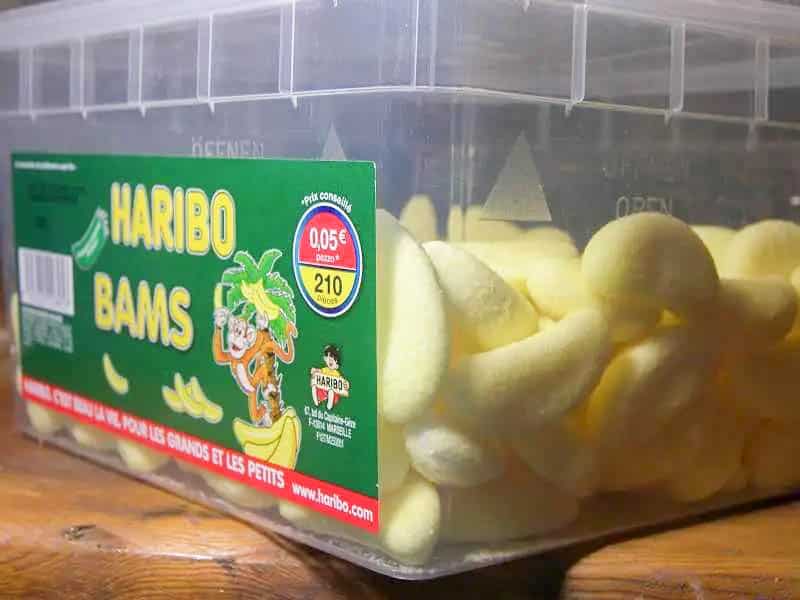 bams bananes haribo