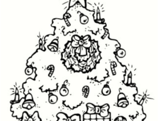dessin sapin noel