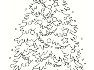 dessin sapin noel