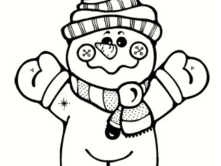 dessin bonhomme de neige
