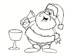 coloriage p&egrave;re no&euml;l imprimer