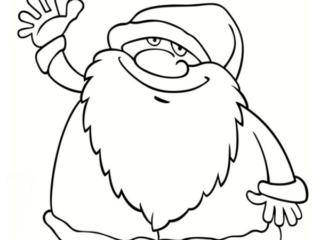 pere noel dessin a colorier
