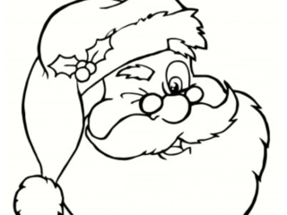 pere noel en coloriage