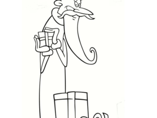 coloriage p&egrave;re no&euml;l imprimer