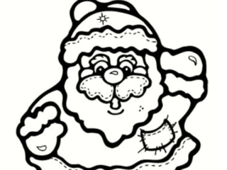 coloriage p&egrave;re no&euml;l imprimer