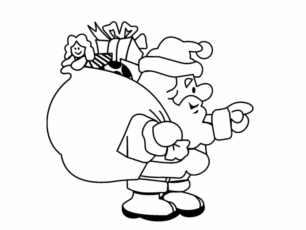 Colorier un PERE NOEL