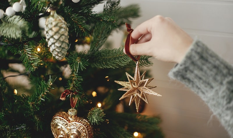 Complète les sapins de Noël