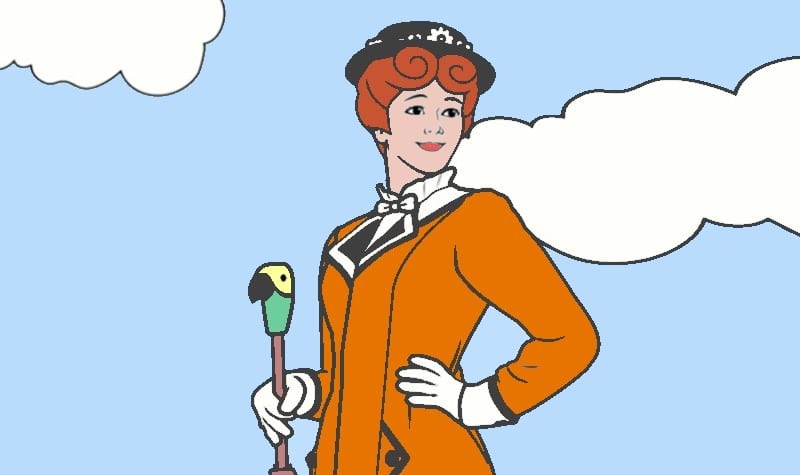 coloriage mary poppins