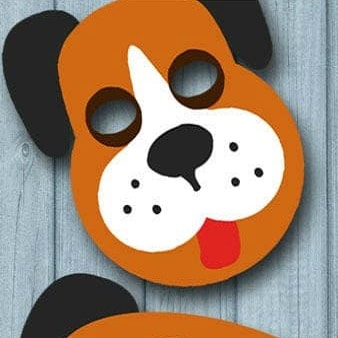 masque chien imprimable