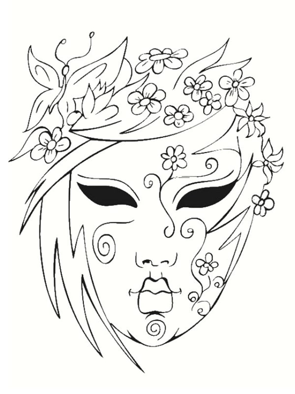 coloriage de mardi gras