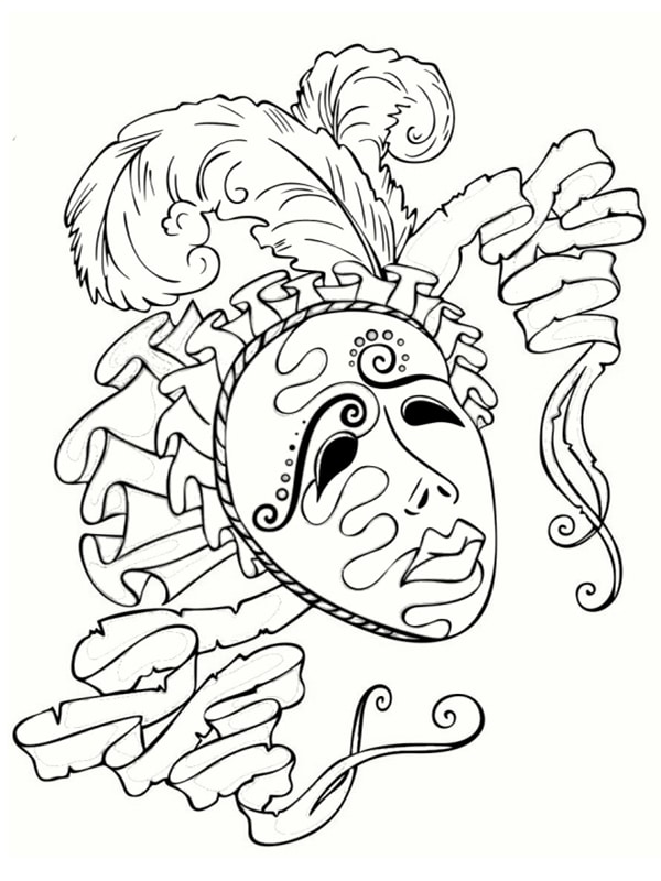 coloriage de mardi gras