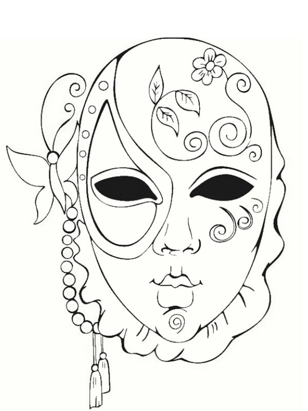 coloriage de mardi gras