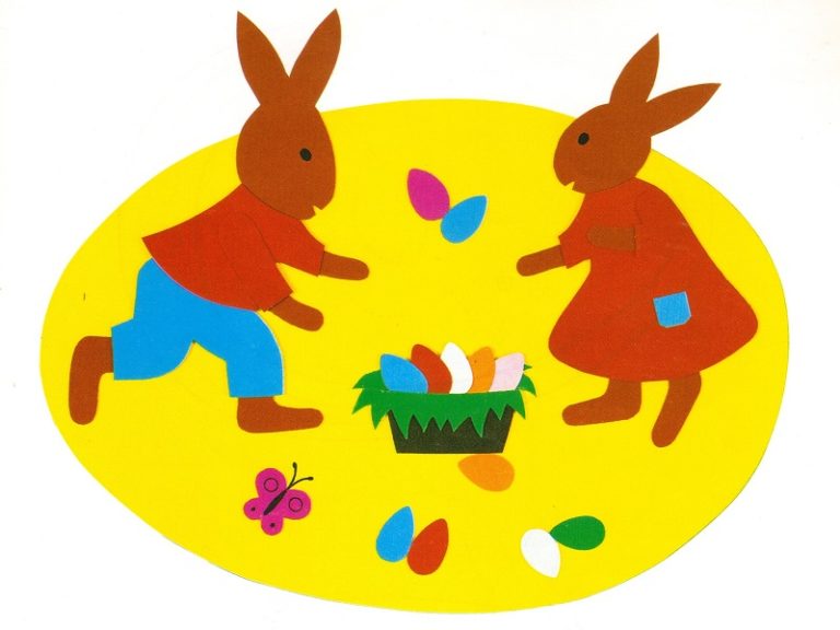 Images de Pâques découpage et collage