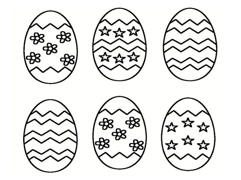 Oeuf Paques Colorier Modèles à Imprimer