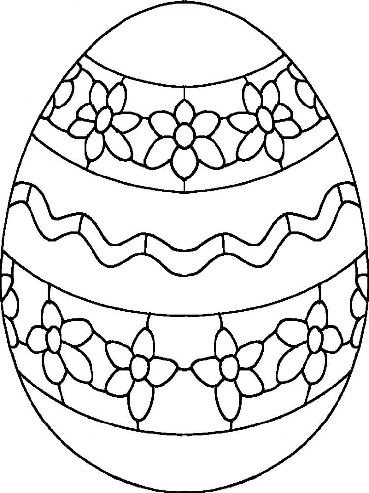 Coloriage n°1283 - Kawaii Fille Oeufs de Pâques