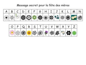 alphabet floral