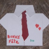 Carte chemise pour la fête des pères