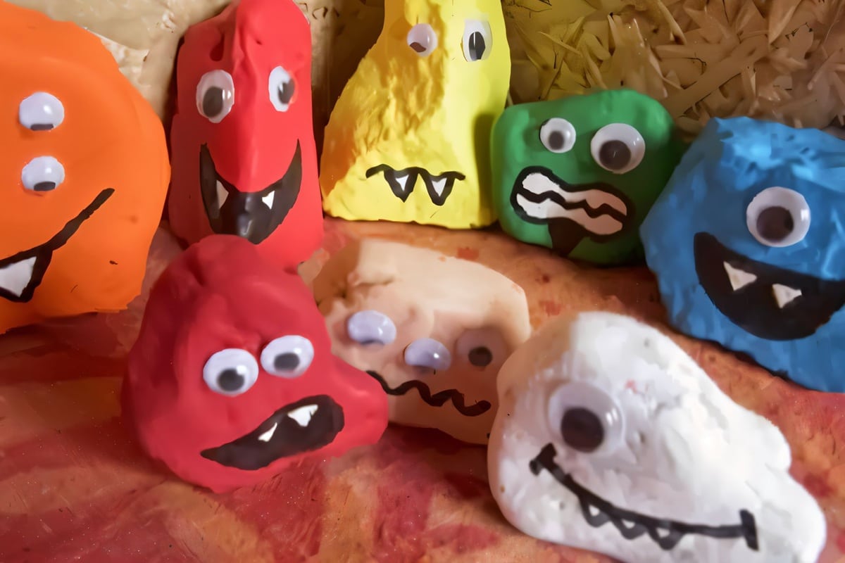 monstre cailloux tutoriel