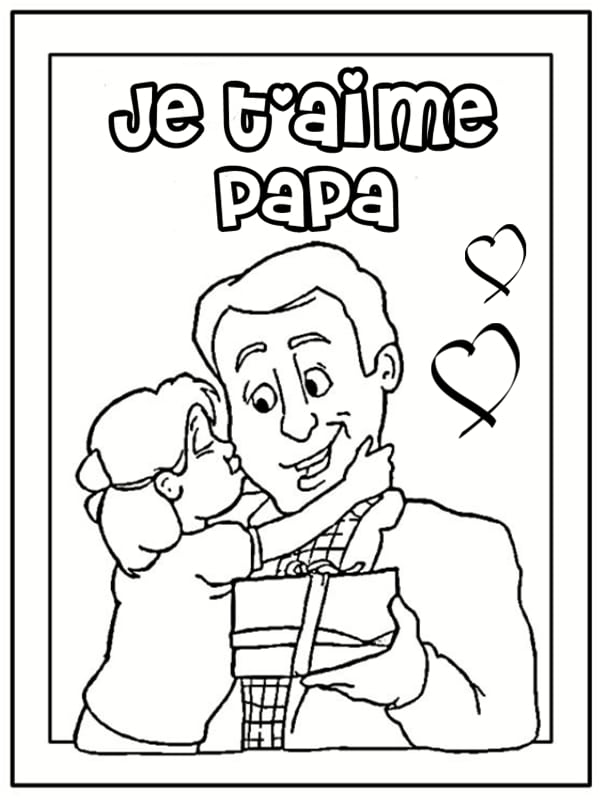 Coloriages Papa