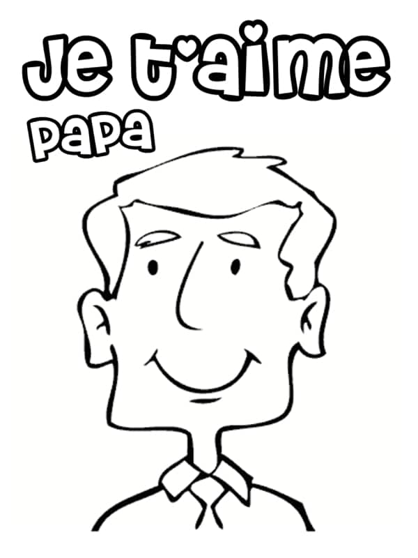 Coloriages Papa