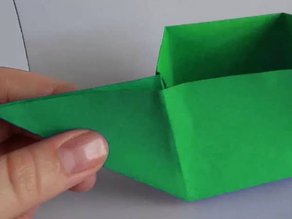 boite papier vert