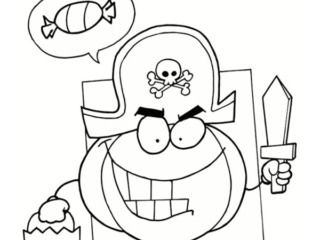 colorier une citrouille