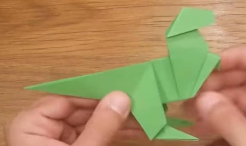 origami dinosaure