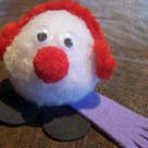 Mini bonhomme de neige pompon