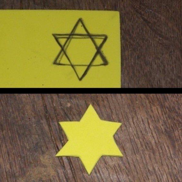 étoile en papier mousse