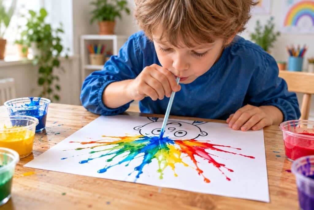 atelier de peinture soufflée